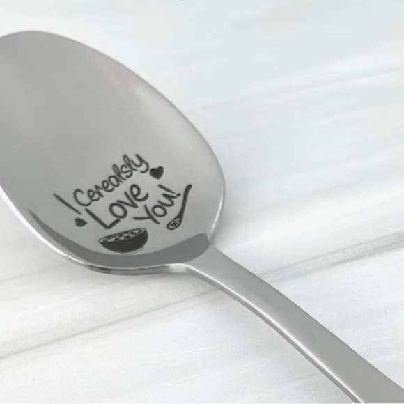 Valentine’s spoon - Long-handled cereal lover spoon - Picture 3 of 3